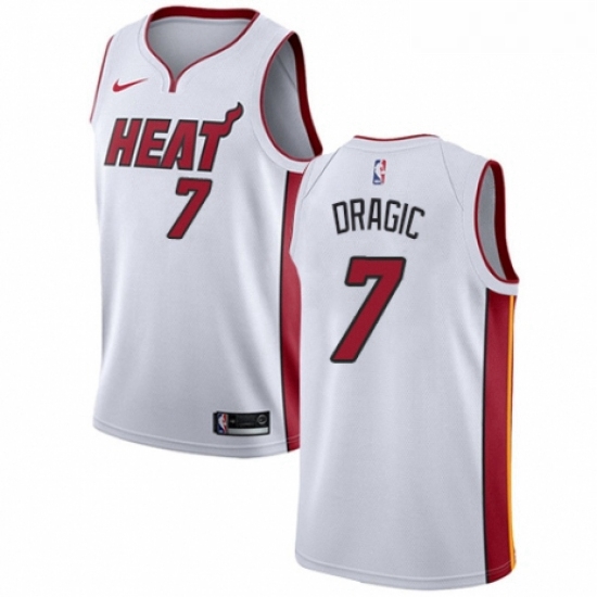 Womens Nike Miami Heat 7 Goran Dragic Authentic NBA Jersey Association Edition