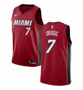 Womens Nike Miami Heat 7 Goran Dragic Authentic Red NBA Jersey S