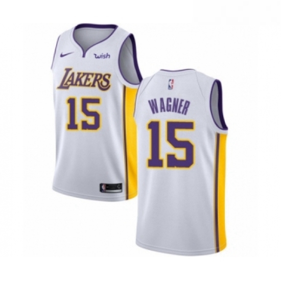 Womens Los Angeles Lakers 15 Moritz Wagner Authentic White Basketball Jersey Association Edition