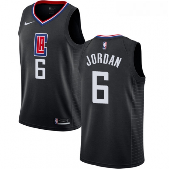Womens Nike Los Angeles Clippers 6 DeAndre Jordan Authentic Blac