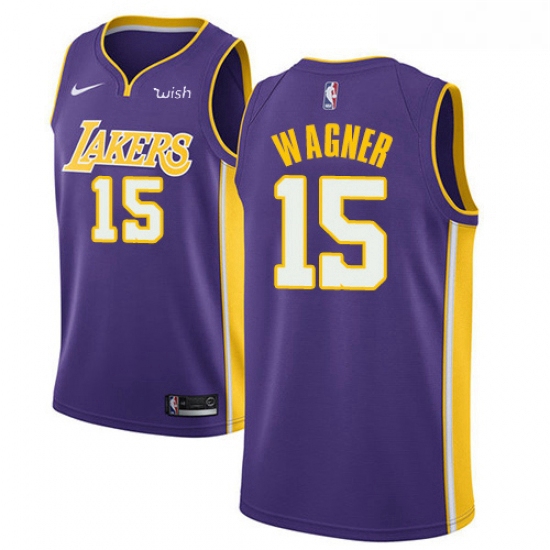 Womens Nike Los Angeles Lakers 15 Moritz Wagner Authentic Purple