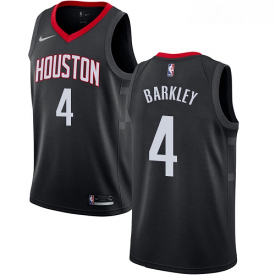 Womens Nike Houston Rockets 4 Charles Barkley Authentic Black Al