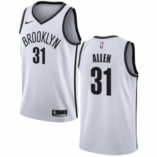 Womens Nike Brooklyn Nets 31 Jarrett Allen Authentic White NBA J