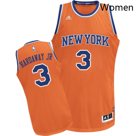 Womens Adidas New York Knicks 3 Tim Hardaway Jr Swingman Orange Alternate NBA Jersey