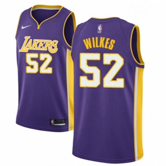 Womens Nike Los Angeles Lakers 52 Jamaal Wilkes Authentic Purple