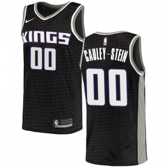 Womens Nike Sacramento Kings 0 Willie Cauley Stein Authentic Black NBA Jersey Statement Edition