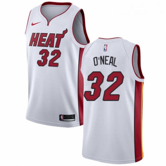 Womens Nike Miami Heat 32 Shaquille ONeal Authentic NBA Jersey A