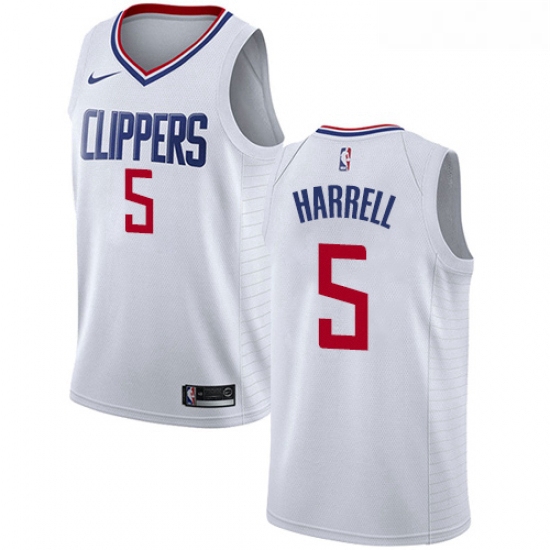 Womens Nike Los Angeles Clippers 5 Montrezl Harrell Swingman White NBA Jersey Association Edition