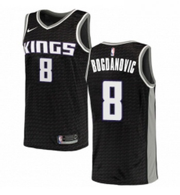 Womens Nike Sacramento Kings 8 Bogdan Bogdanovic Swingman Black NBA Jersey Statement Edition