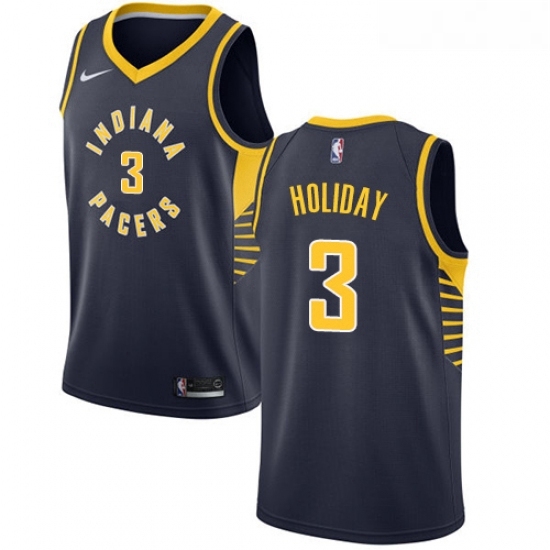 Womens Nike Indiana Pacers 3 Aaron Holiday Swingman Navy Blue NBA Jersey Icon Edition