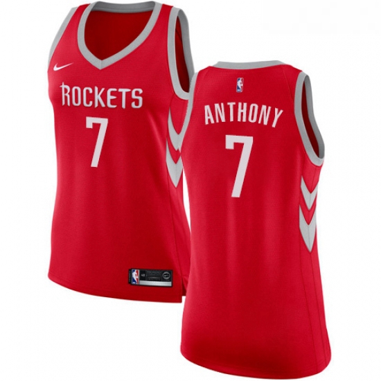 Womens Nike Houston Rockets 7 Carmelo Anthony Swingman Red NBA J