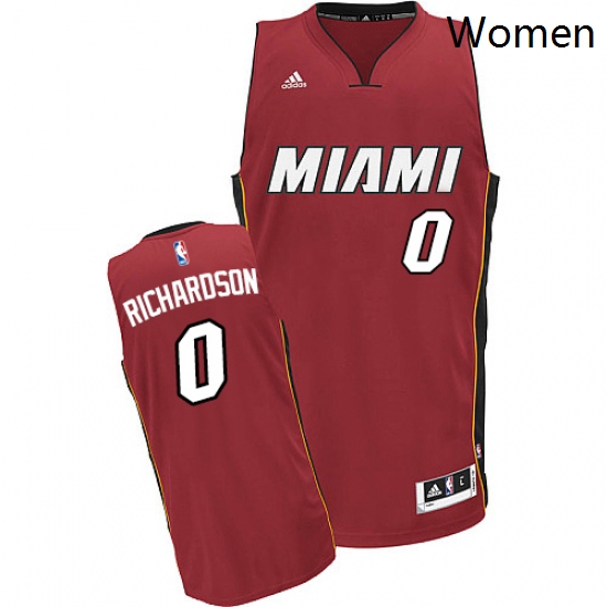 Womens Adidas Miami Heat 0 Josh Richardson Swingman Red Alternate NBA Jersey