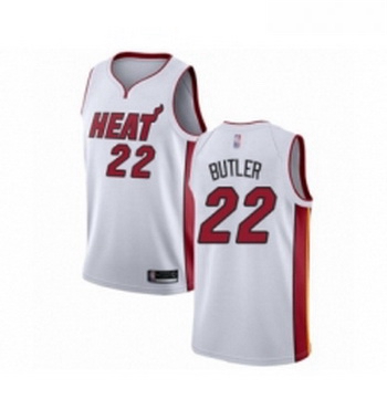 Womens Miami Heat 22 Jimmy Butler Swingman White Basketball Jersey Association Edition