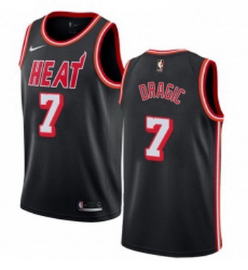 Womens Nike Miami Heat 7 Goran Dragic Authentic Black Black Fashion Hardwood Classics NBA Jersey