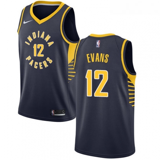 Womens Nike Indiana Pacers 12 Tyreke Evans Swingman Navy Blue NBA Jersey Icon Edition