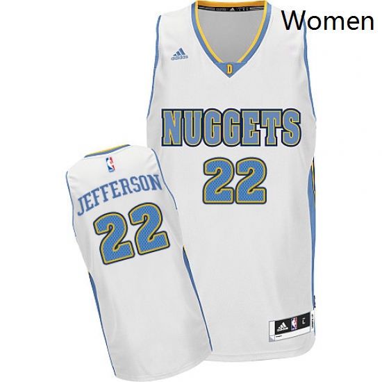 Womens Adidas Denver Nuggets 22 Richard Jefferson Swingman White Home NBA Jersey