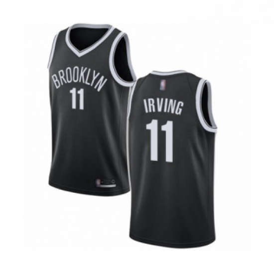 Womens Brooklyn Nets 11 Kyrie Irving Authentic Black Basketball Jersey Icon Edition