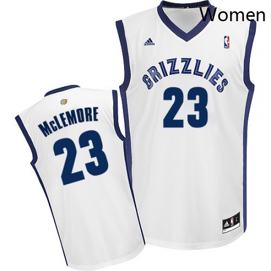 Womens Adidas Memphis Grizzlies 23 Ben McLemore Swingman White Home NBA Jersey