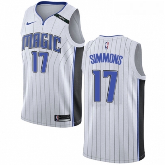 Womens Nike Orlando Magic 17 Jonathon Simmons Authentic NBA Jersey Association Edition