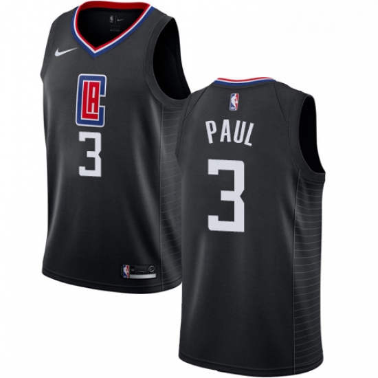 Womens Nike Los Angeles Clippers 3 Chris Paul Swingman Black Alternate NBA Jersey Statement Edition