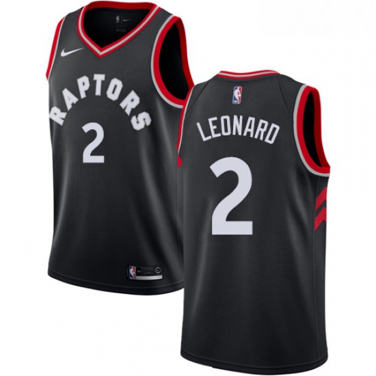 Womens Nike Toronto Raptors 2 Kawhi Leonard Swingman Black NBA Jersey Statement Edition