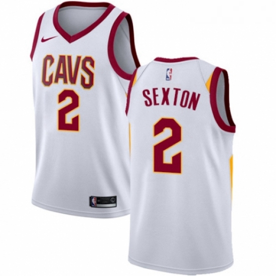 Womens Nike Cleveland Cavaliers 2 Collin Sexton Swingman White NBA Jersey Association Edition