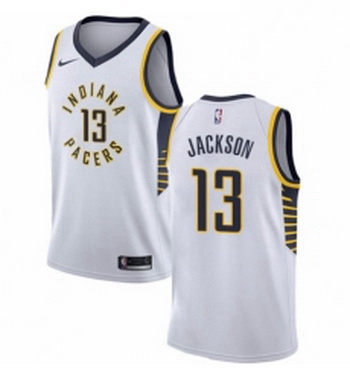 Womens Nike Indiana Pacers 13 Mark Jackson Swingman White NBA Jersey Association Edition