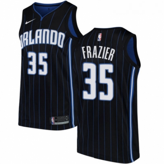 Womens Nike Orlando Magic 35 Melvin Frazier Swingman Black NBA Jersey Statement Edition