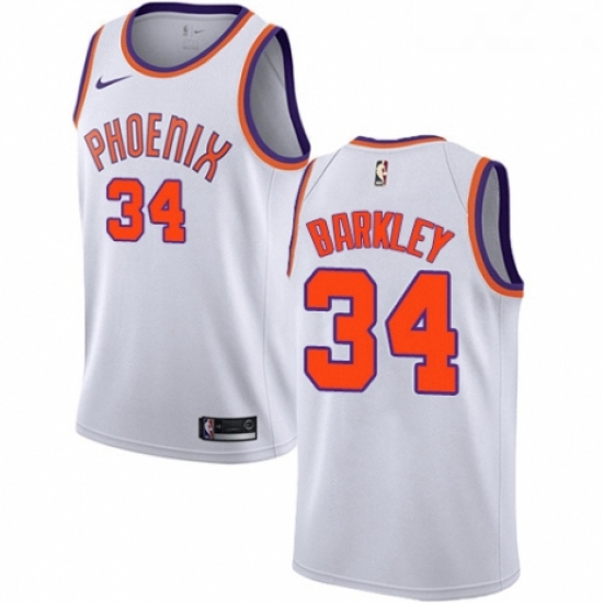 Womens Nike Phoenix Suns 34 Charles Barkley Swingman NBA Jersey Association Edition