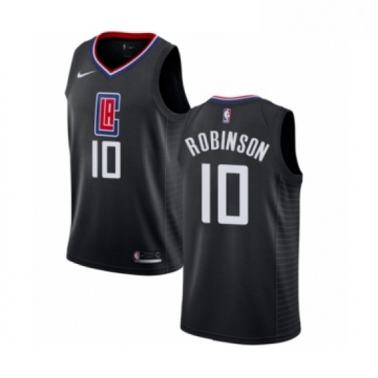 Womens Nike Los Angeles Clippers 10 Jerome Robinson Swingman Black NBA Jersey Statement Edition