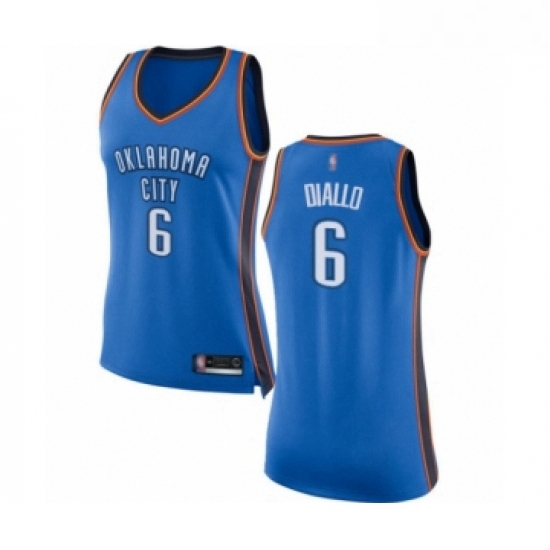 Womens Oklahoma City Thunder 6 Hamidou Diallo Swingman Royal Blue Basketball Jersey Icon Edition