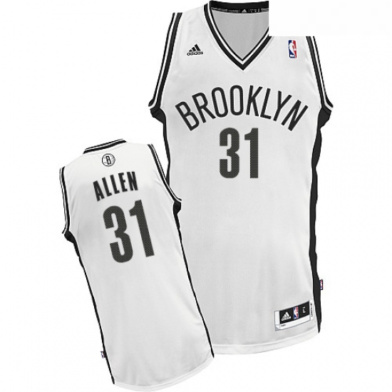 Youth Adidas Brooklyn Nets 31 Jarrett Allen Swingman White Home NBA Jersey