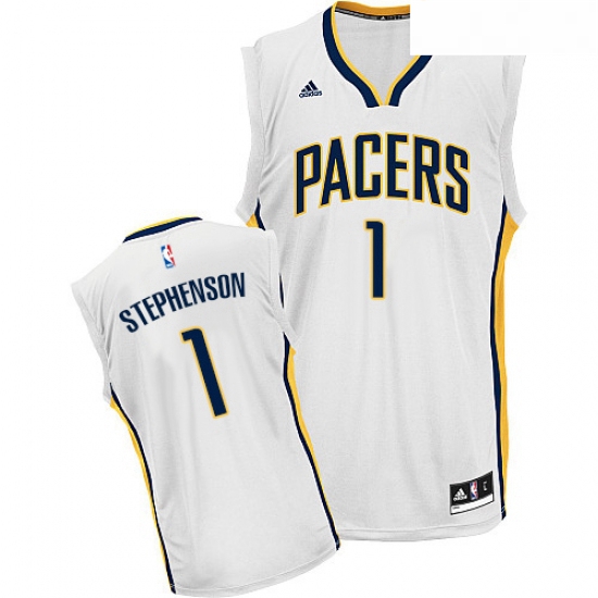 Youth Adidas Indiana Pacers 1 Lance Stephenson Swingman White Home NBA Jersey