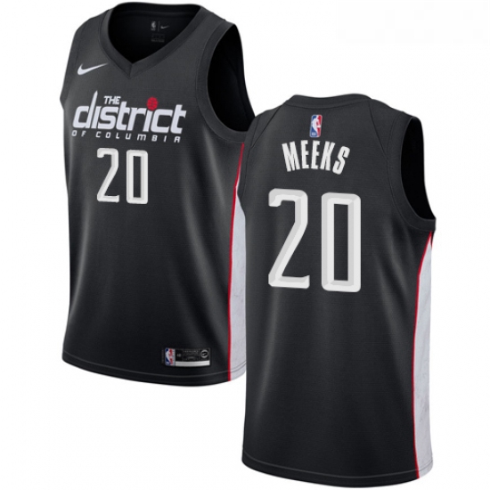 Womens Nike Washington Wizards 20 Jodie Meeks Swingman Black NBA Jersey City Edition