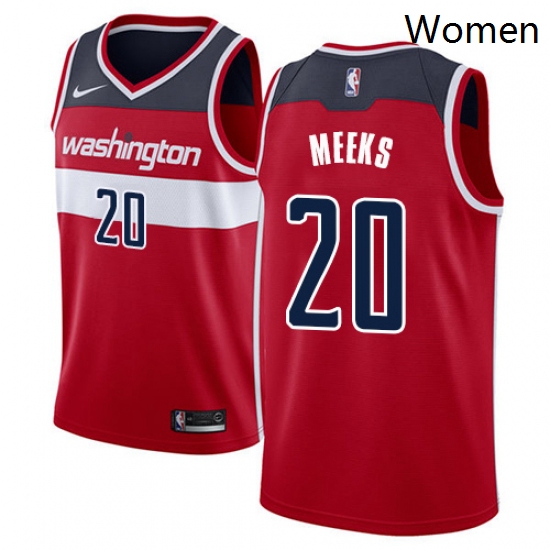 Womens Nike Washington Wizards 20 Jodie Meeks Swingman Red Road NBA Jersey Icon Edition