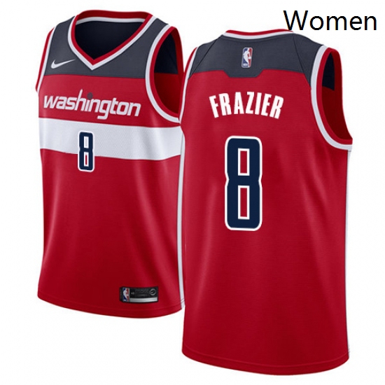 Womens Nike Washington Wizards 8 Tim Frazier Swingman Red Road NBA Jersey Icon Edition