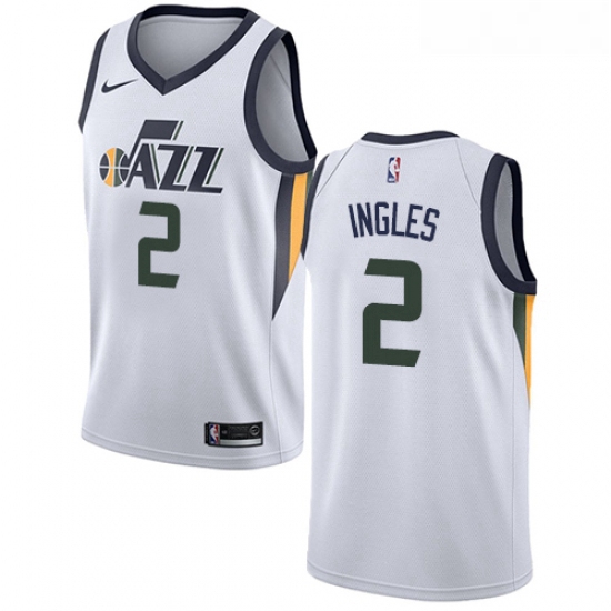 Womens Nike Utah Jazz 2 Joe Ingles White NBA Swingman Association Edition Jersey