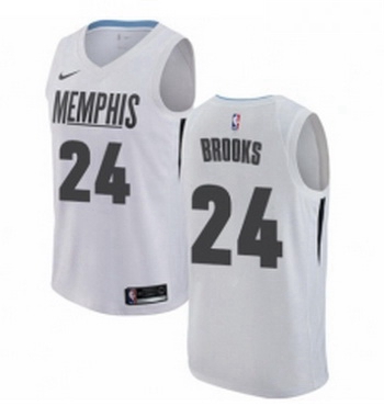 Womens Nike Memphis Grizzlies 24 Dillon Brooks Swingman White NBA Jersey City Edition