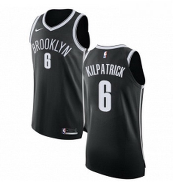 Womens Nike Brooklyn Nets 6 Sean Kilpatrick Authentic Black Road NBA Jersey Icon Edition