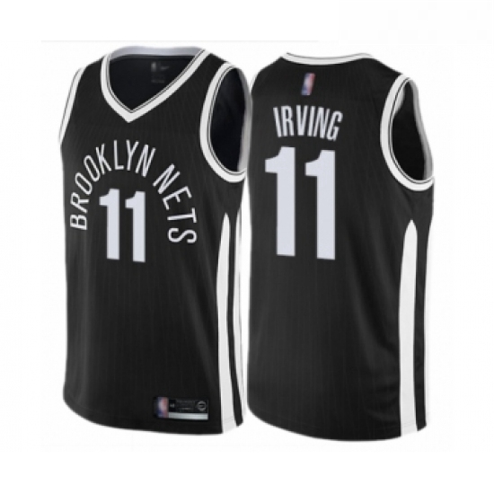 Womens Brooklyn Nets 11 Kyrie Irving Swingman Black Basketball Jersey City Edition