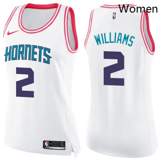 Womens Nike Charlotte Hornets 2 Marvin Williams Swingman WhitePi
