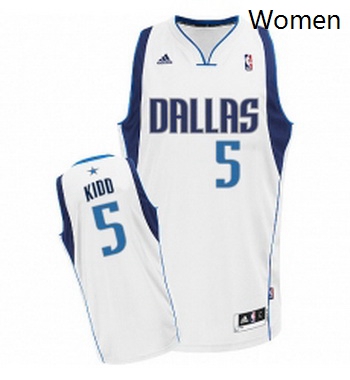 Womens Adidas Dallas Mavericks 5 Jason Kidd Swingman White Home 