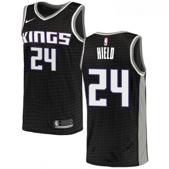 Womens Nike Sacramento Kings 24 Buddy Hield Authentic Black NBA Jersey Statement Edition