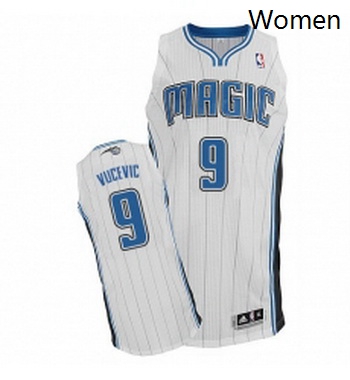 Womens Adidas Orlando Magic 9 Nikola Vucevic Authentic White Home NBA Jersey