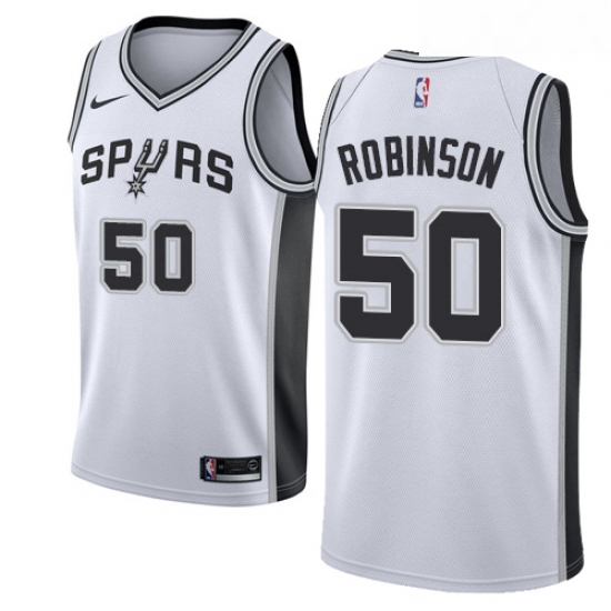 Womens Nike San Antonio Spurs 50 David Robinson Authentic White 