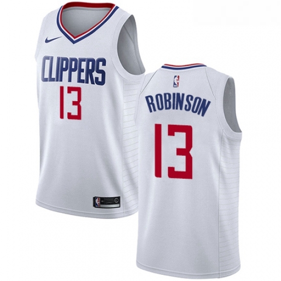 Womens Nike Los Angeles Clippers 13 Jerome Robinson Swingman White NBA Jersey Association Edition