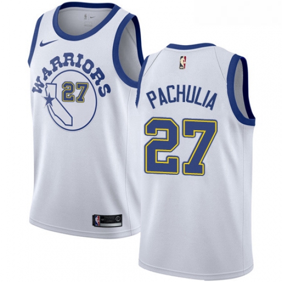 Womens Nike Golden State Warriors 27 Zaza Pachulia Swingman Whit