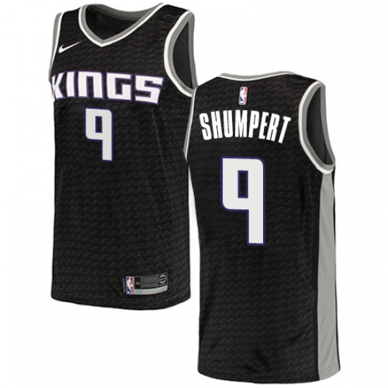 Womens Nike Sacramento Kings 9 Iman Shumpert Swingman Black NBA Jersey Statement Edition