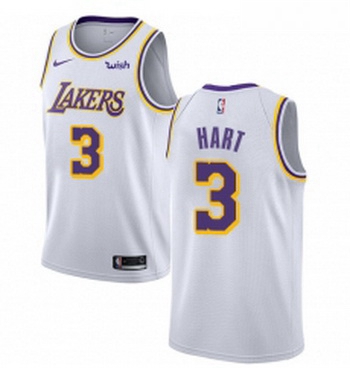 Womens Nike Los Angeles Lakers 3 Josh Hart Swingman White NBA Jersey Association Edition