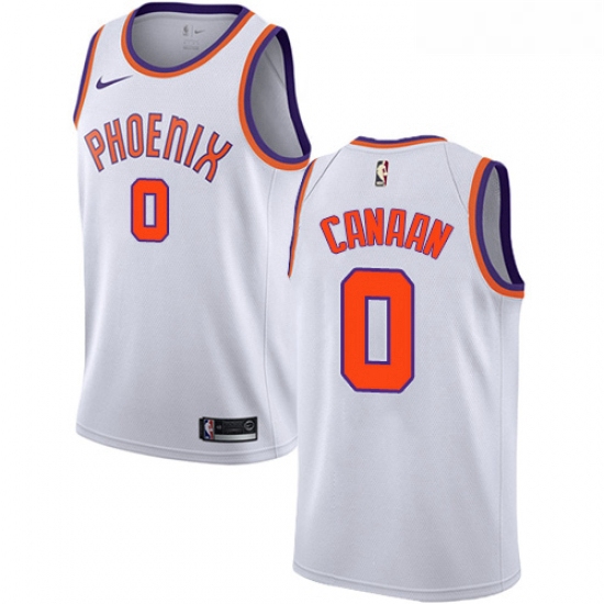 Womens Nike Phoenix Suns 0 Isaiah Canaan Swingman White NBA Jersey Association Edition